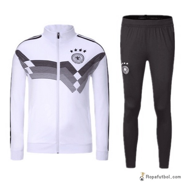 Chandal Alemania 2018 Gris Blanco